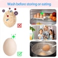 thumbnail image 2 of Bewildely 2 cepillos orgánicos para suciedad, 2 cepillos/juego para fregar huevos, huevos frescos de granja, cepillo fácil para fregar huevos, Cocina y Comedor Blanco, 2 of 6