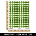 thumbnail image 2 of The Scream Painting by Edvard Munch 200+ Round Stickers - Light Green - Gloss Finish - 0.50" Size, 2 of 3