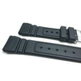 thumbnail image 2 of Bandini 22mm Black Rubber Sports Watch Band Strap, Rippled and Etched, 2 Spring Bars Included, 2 of 7