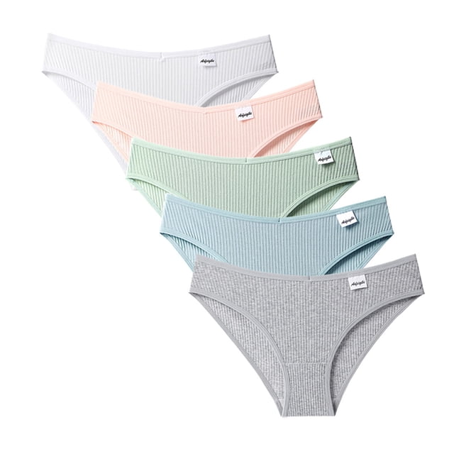 Vente de Liquidation 2025 sous-Vêtements Femmes 5 Pcs Culottes Liquidation sous-Vêtements Bikini Strings Culottes Culottes