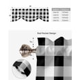 thumbnail image 6 of Fsddascl Black White Plaid Tie Up Valance Curtains for Windows, Kitchen Curtains Window Treatments, Spring Farmhouse Buffalo Checkered Short Window Shades Valances for Bedroom Bathroom Cafe 60"x18", 6 of 7