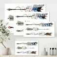 thumbnail image 4 of Designart ' Flowers and Ethnic Feathers On Native Arrows I ' Bohemian & Eclectic Canvas Wall Art Print, 4 of 4
