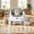 thumbnail image 6 of Open-Top Automatic Cat Litter Box, Self Cleaning Cat Litter Box with App Control & Weight Monitoring, 10.5L Large Capacity for Multiple Cats, Ultra-Quiet & Odor Control, 1 Rolls Refill Bags Included, 6 of 8