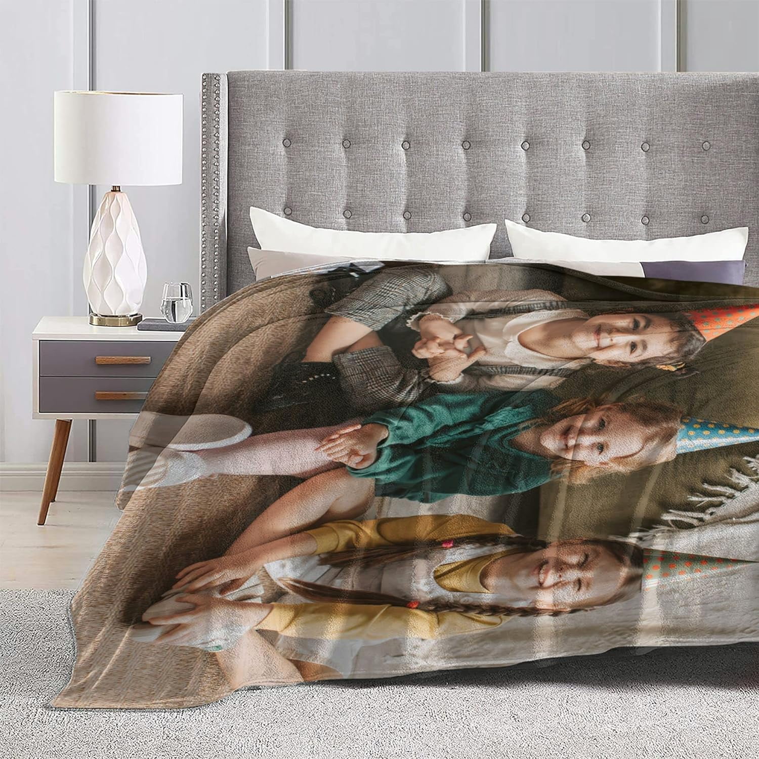 Customized Blankets with Photos Personalized Picture Collage Throw Blanket Soft Using My Own Photo Custom Personalized Christmas Warm Gifts for Women Men Family Friends