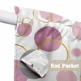 thumbnail image 4 of Pin Polka Dots Swag Curtains for Kitchen/Bedroom/Living Room, Modern Abstract Art Scalloped Curtains 63 Inch Long, Rod Pocket Window Swag Topper Curtains Valances 2 Panels Set 36"x63", 4 of 8