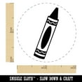 thumbnail image 2 of Coloring Crayon Self-Inking Rubber Stamp Ink Stamper - Yellow Ink - Mini 1/2 Inch, 2 of 7