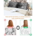 thumbnail image 4 of Gray Satin Pillowcase for Hair and Skin with Zipper, Soft Breathable Cooling Silk Pillow Cases, Retro Oil Painting Modern Abstract Art Aesthetics Body Pillow Covers Bed Pillows 20"x54", 4 of 6