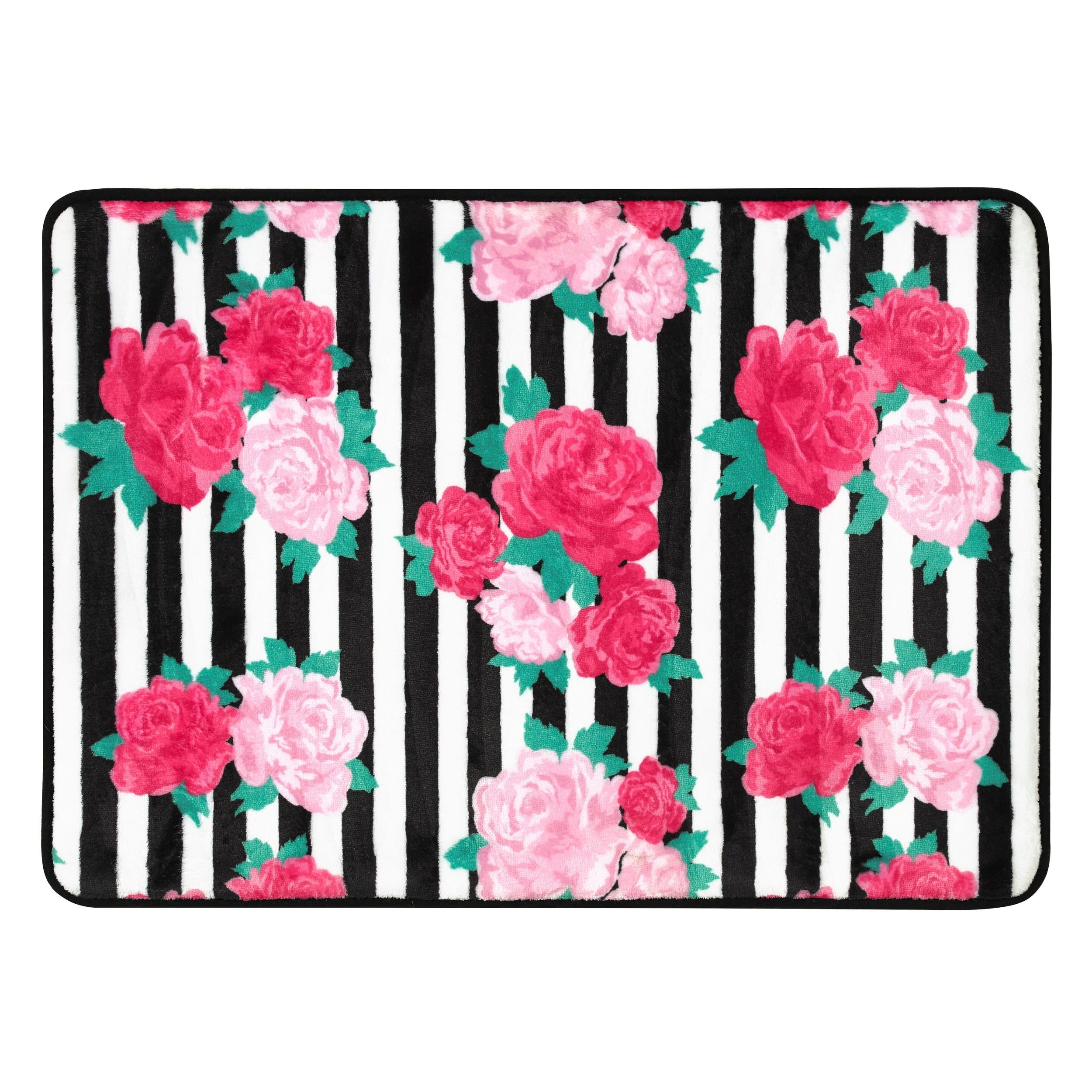 Betsey Johnson Flower Stripe Bath Rug 17x24 Walmartcom Walmartcom