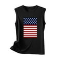 thumbnail image 4 of EINCcm Women American Flag Print Tank Tops USA Stars Stripes Patriotic T Shirt Summer Loose Vest Tees, 4 of 4