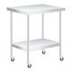 thumbnail image 1 of Qinaqin 36 x 24 Inches Resistente Stainless Steel Prep Mesa con Ruedas y Ajustable Undershelf para Commercial Kitchens & Restaurants, 1 of 5
