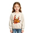 thumbnail image 2 of Likimi Toddler Child Girls Halloween Sweatshirts Hallowmas Cartoon Print Crew Neck Sweatshirt For Girls Long Sleeve Everyday Wear Fashionable Pullover Size 2-3 Years, 2 of 3
