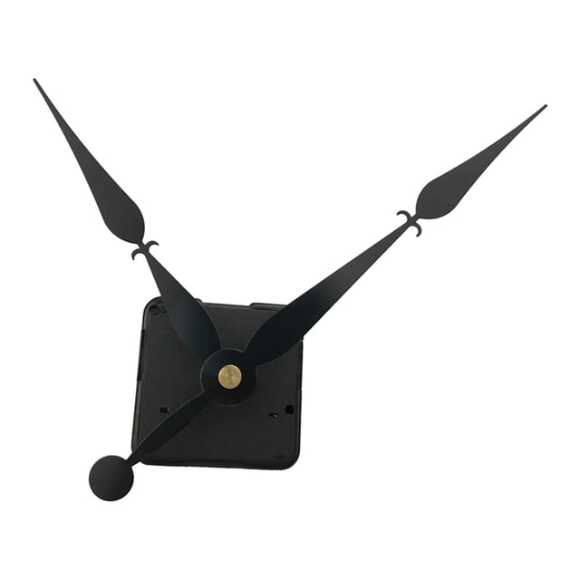 Juego de manecillas y movimientos de reloj, piezas de repuesto para mecanismo de reloj personalizado negro y dorado