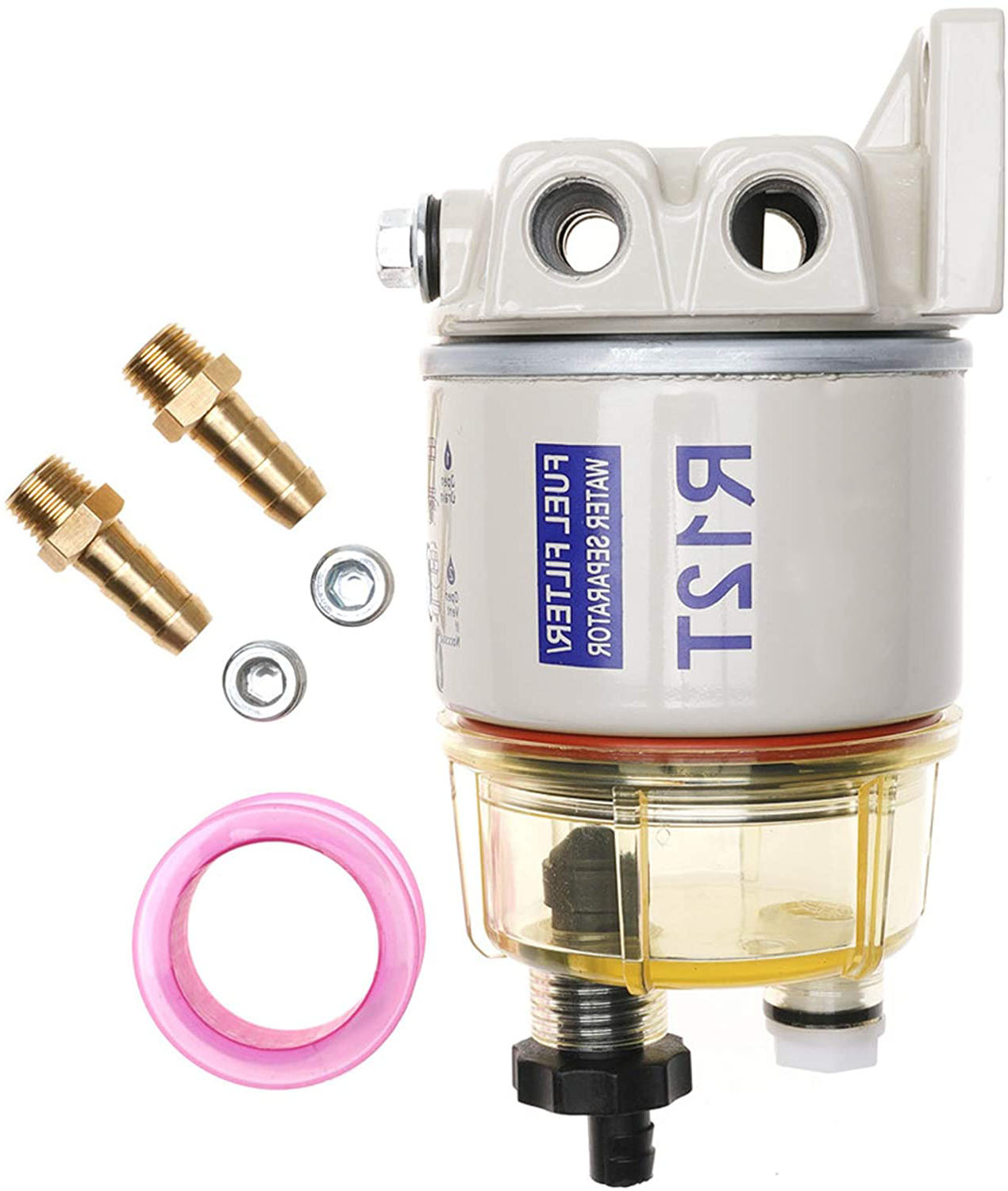 10 Micron Fuel Filter/Water Separator Element – Replacement For R12T (6-Pack) Wangmeixin