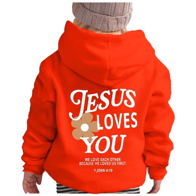 DGHM Vêtements Garçons Gilet Garçon Tout-Petit Coupe-Vent Imprimé Col Rond Manches Longues Sweat à Capuche Rouge