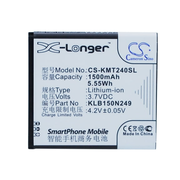 1500mAh KLB150N249 KXX40 KXX40-XJXBA007510 Battery for KAZAM Trooper 2 X4.0 Trooper 2 4.0 Trooper2 4.0