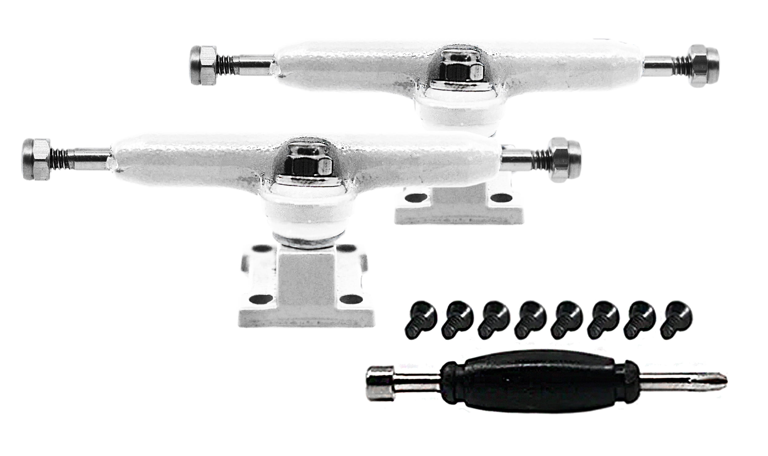 Teak Tuning Prodigy Fingerboard Trucks with Upgraded Lock Nuts Midnight Black Colorway Includes Standard Tuning Appearance /& Components Professional Shape 32mm Wide