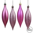 thumbnail image 2 of Vickerman N500145 Mauve 4 Finish Assorted Drop Ornament - 5.5 in. - 8 Per Box, 2 of 2