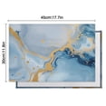 thumbnail image 5 of Blue Marble Gold Line Pattern Summer Placemats Table Placemats Set Of 6-Linen Kitchen Washable Placemats Table Mats 11.8"x17.7" Non-Slip Heat Resistant, 5 of 5