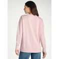 thumbnail image 5 of Time and Tru Women's Tunic Sweatshirt with High-Low Hem, Sizes XS -4X, 5 of 5