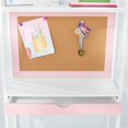 thumbnail image 3 of BYO Kids Ladder Desk with Bulletin Board, Pink/White, 3 of 8