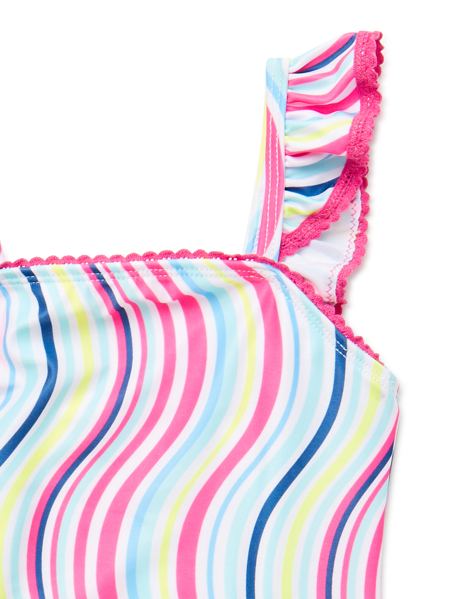 Wonder Nation Toddler Girl One-Piece Swimsuit, Sizes 12M-5T