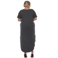 thumbnail image 4 of White Mark Women's Short Sleeve V-neck Maxi Dress, 4 of 6