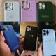 thumbnail image 3 of Funda personalizada para iPhone 13 14 Pro Max, Funda de cuero con letras iniciales coreanas, de lujo, para modelos 13, 12, 11, 14 Pro Max, 3 of 4