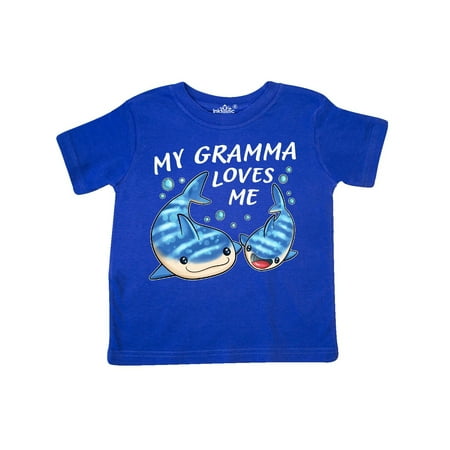 

Inktastic My Gramma Loves Me- whale shark Gift Toddler Boy or Toddler Girl T-Shirt