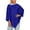 Blue, variant on Versatile Knitted Button Front Wrap Scarf Shawl Cardigan Multiway Wearable Fashion Outerwear Layer for Women