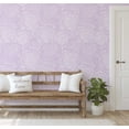 thumbnail image 3 of S4sassy Removable Contemporary Purple Wall Decor, Fine Line Floral Contact Paper for Walls, Cabinets, and Dresser, Self Adhesive Vinyl Wallpaper Roll, Waterproof Contact Paper for Walls- 25"x120", 3 of 9