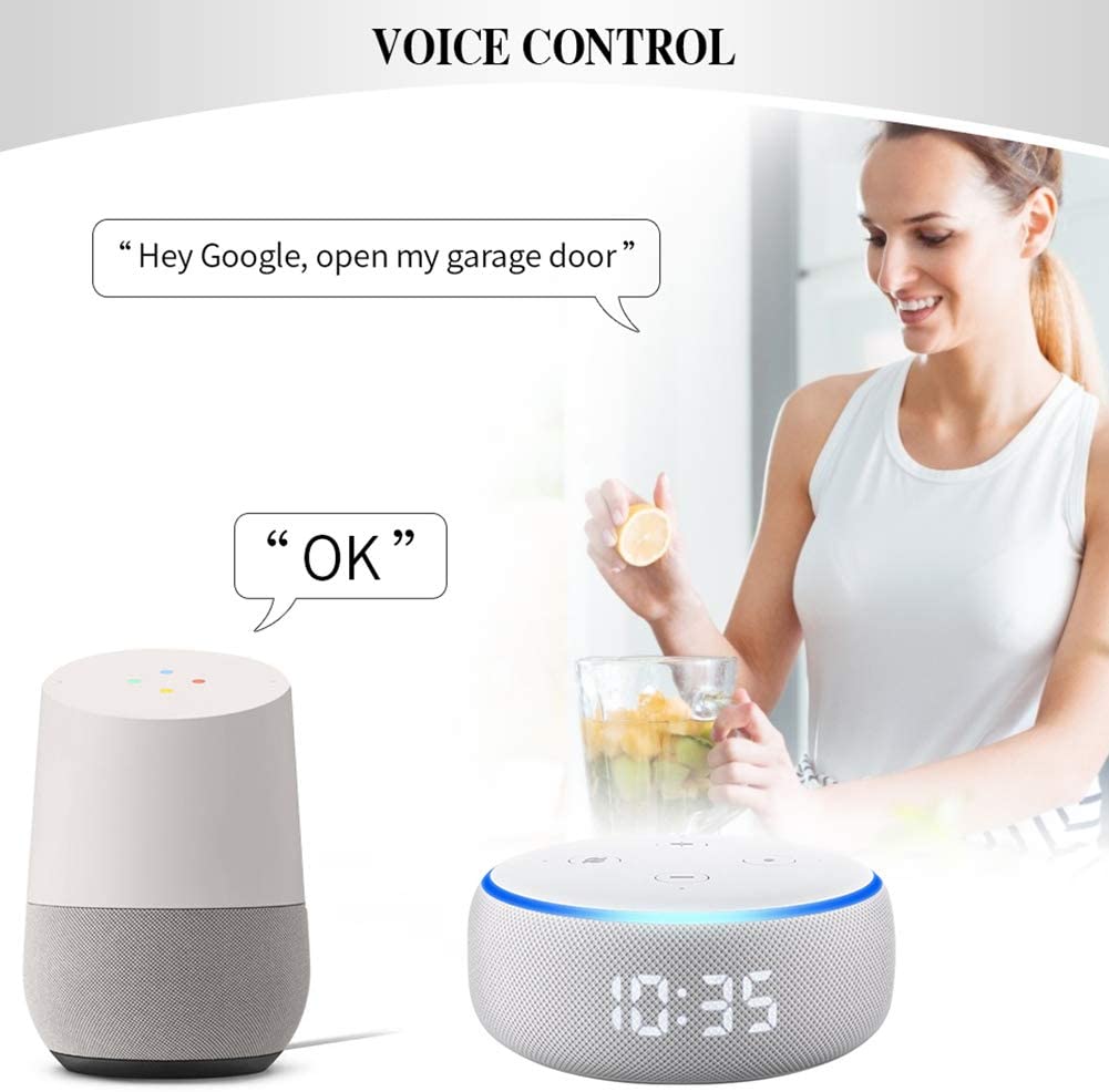 ok google open garage door