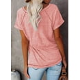 thumbnail image 3 of Sherrylily Women Short Sleeve Crewneck T Shirts Side Split Tees Casual Loose Fit Tops S-2XL, 3 of 4