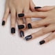thumbnail image 4 of Uñas cuadradas mate negras cortas y brillantes, juego de 24 piezas para mujeres y niñas, uñas glamorosas DIY, 4 of 7