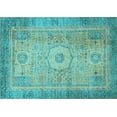 thumbnail image 1 of Ahgly Company Indoor Rectangle Abstract Light Blue Modern Area Rugs, 8' x 10', 1 of 4