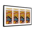 thumbnail image 2 of Black Comic Book Frame with White Mat - 4 Openings to Display 4 CGC, CBCS or PGX Graded Comic Books, 2 of 7