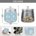 thumbnail image 2 of Yayeee Ashtray with Lid for Cigarette Smokeless Stainless Steel Home Ash Holder, Gray Snowflake, 2 of 7