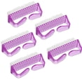 thumbnail image 4 of Purple Nail Dust Manicure Brush for Cleaning 5Pcs Nail Cleaning Tools, 4 of 5