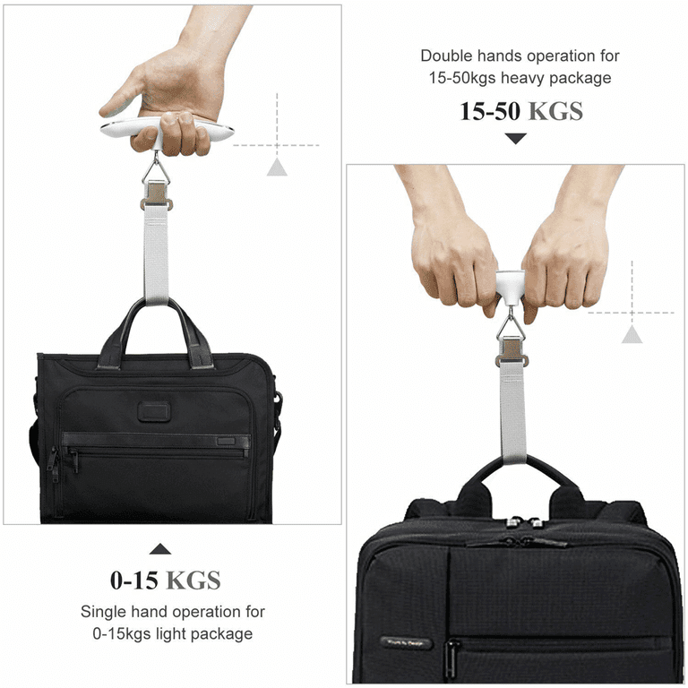 SHANJE Luggage Weight Scale for Suitcases 110 Lbs Travel Accessories High  Precision Travel Digital Hanging Scales 50kg Black