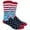 America / US / Statue of Liberty, variant on Couver Mens Novelty Socks Colorful Funny Pattern Dress Casual Socks- Cartoon/Stars and Stripes, 10-13, 1 Pair