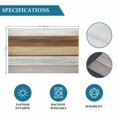 thumbnail image 6 of Vintage Brown Wood Placemats Set of 4, Farmhouse Wooden Plank Rustic Placemats for Dining Table, Place Mats for Kitchen Tabletop, Waterproof Wipeable Dining Table Mats Set, 6 of 9
