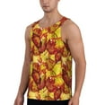 thumbnail image 2 of Fuzoiu Autumn Mosaic Maple Leaves Print Men's Workout Tank Tops,Sleeveless Gym Shirt Quick Dry,Fitness Bodybuilding T-Shirt,Muscle Athletic Workout Tee-4X-Large, 2 of 7