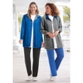 thumbnail image 5 of Woman Within Plus Size Fleece Nylon Reversible Jacket, 5 of 6