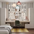 thumbnail image 6 of Curtains 84 Inches Long 2 Panels, Coffee Grommets Window Treatment Curtain, Brown Beans Cup Dessert Drink Monochrome Thermal Curtains Drapes for Living Room/Bathroom, 6 of 9