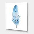 thumbnail image 3 of Designart ' Abstract Blue Boho Feathers ' Bohemian & Eclectic Canvas Wall Art Print, 3 of 4