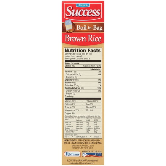 Minute Rice Nutrition Label Best Label Ideas 2019