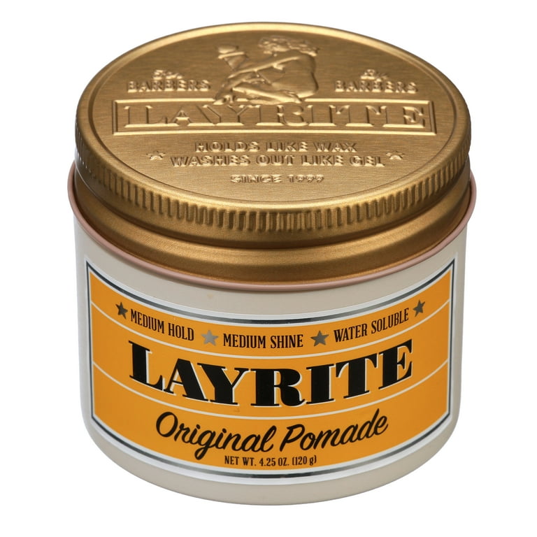 LAYRITE DELUXE Original Pomade 特大 Layrite Deluxe Men's Original Pomade, Medium Hold, High