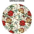 thumbnail image 3 of Merry Christmas Round Tablecloth Washable Table Cover for Home Kitchen Dining Picnic Party 60 Inch, 3 of 6
