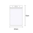 thumbnail image 2 of 8 Pack ID Badge Holder,Clear Vertical Card Badge Holder,Soft Waterproof PVC Card Protector Case,Thick Sealable Name Tag Badge Holder for Office School Credit Cards Passes, 2 of 4