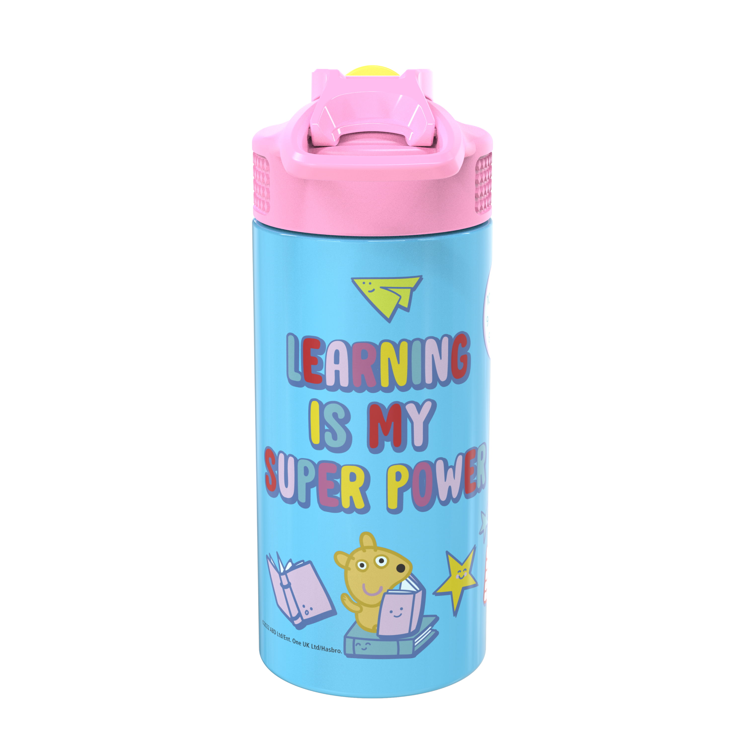 Kids George Peppa Pig Cup Leak-proof Water Bottle 14 Oz Peppa Pig Party  Favor Back to School George Tumbler BPA Free Peppa Pig Personalized 