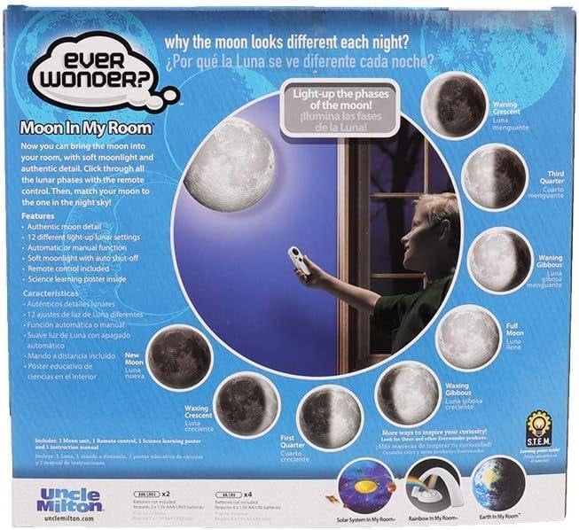 Uncle Milton Uncle Milton Moon in My Room STEM Toy, Great Gift for Boys & Girls, Ages 6 Years and up.